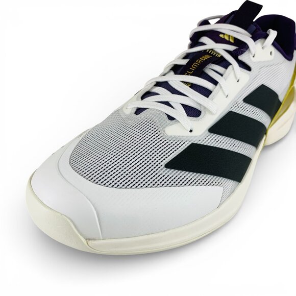 adidas Adizero Ubersonic 5 White Black Plum Men\'s Tennis Pickleball Shoes JQ3778 main image 13